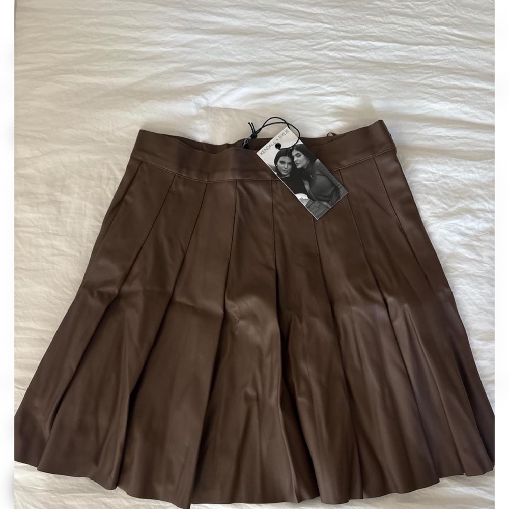 Kendall & Kylie Chocolate Brown A-Line Skirt